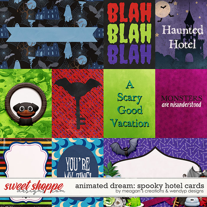 Animated Dream: Spooky Hotel - Cards by Meagan's Creations & WendyP Designs Animated Dream: Spooky Hotel - Cards by Meagan's Creations & WendyP Designs