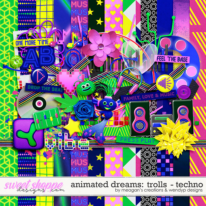 Animated Dream: Trolls- Techno by Meagan's Creations and WendyP Designs