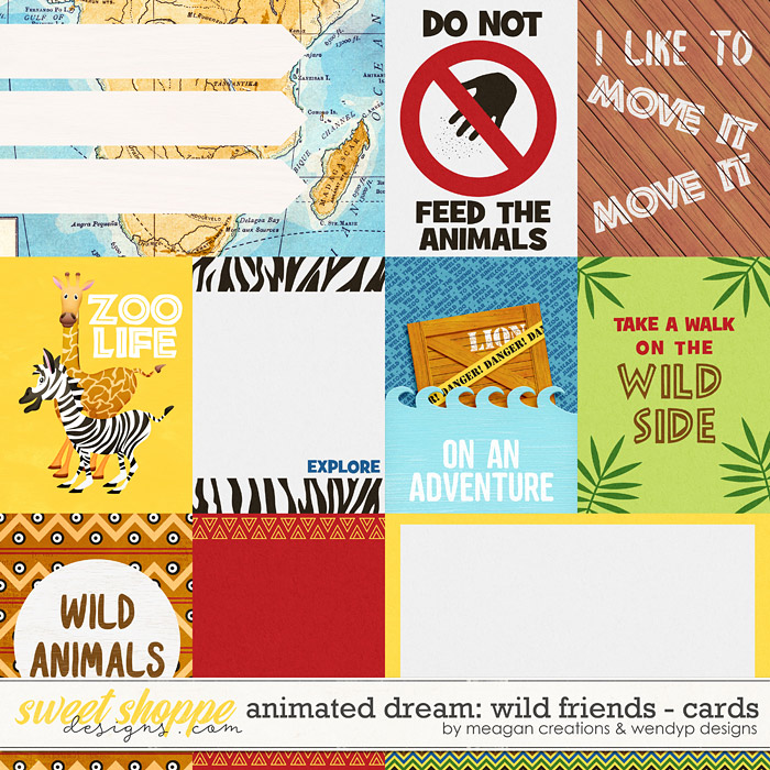 Animated Dream: Wild Friends Cards by Meagan's Creations and WendyP Designs Animated Dream: Wild Friends Cards by Meagan's Creations and WendyP Designs