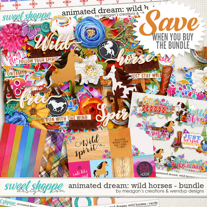 Animated Dream: Wild Horses Collection Bundle by Meagan's Creations & WendyP Designs