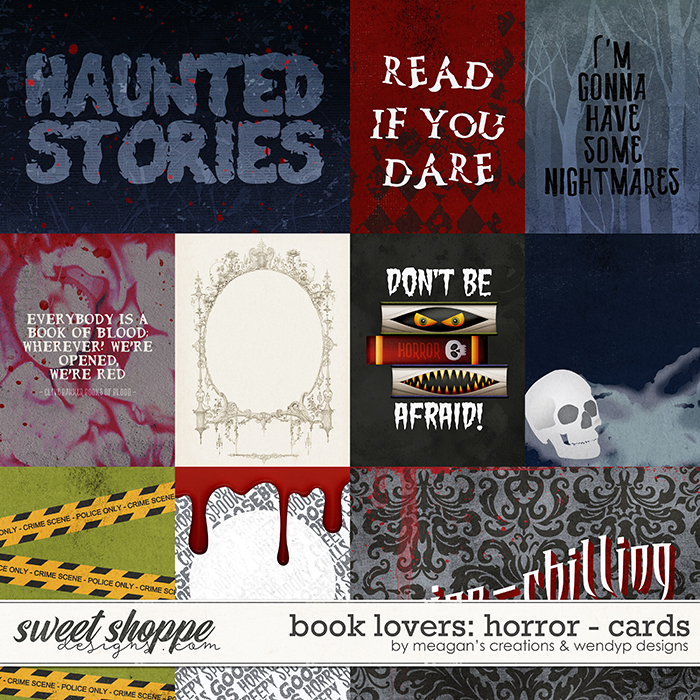 Book Lovers: Horror Cards by Meagan's Creations & WendyP Designs