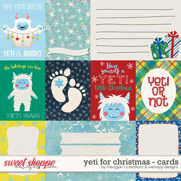 Yeti for Christmas: Cards by Meagan's Creations and WendyP Designs