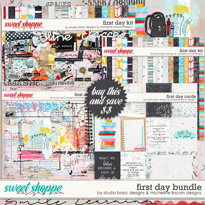 First Day Bundle by Studio Basic and Micheline Lincoln Designs