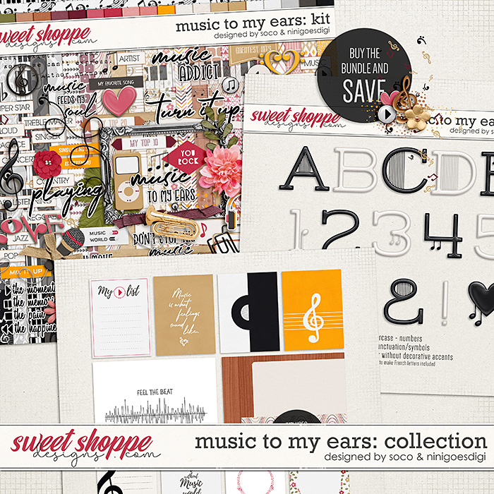 Music To My Ears: Collection | Designed by Soco and ninigoesdigi