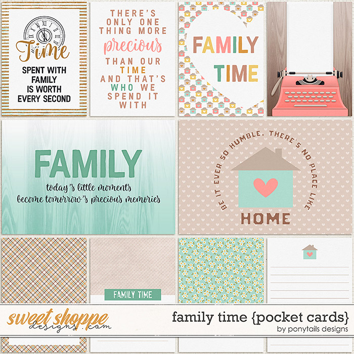 Family Time Pocket Cards by Ponytails