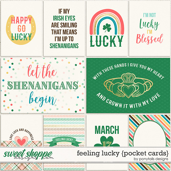 Feeling Lucky Pocket Cards by Ponytails