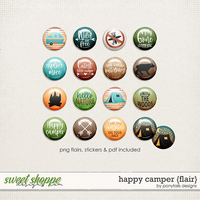 Happy Camper Flair by Ponytails