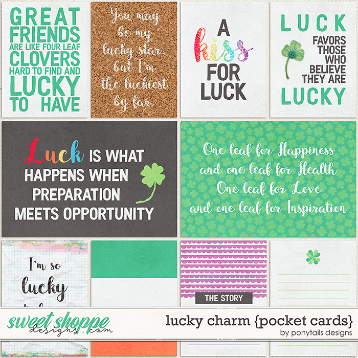 Lucky Charm Pocket Cards by Ponytails