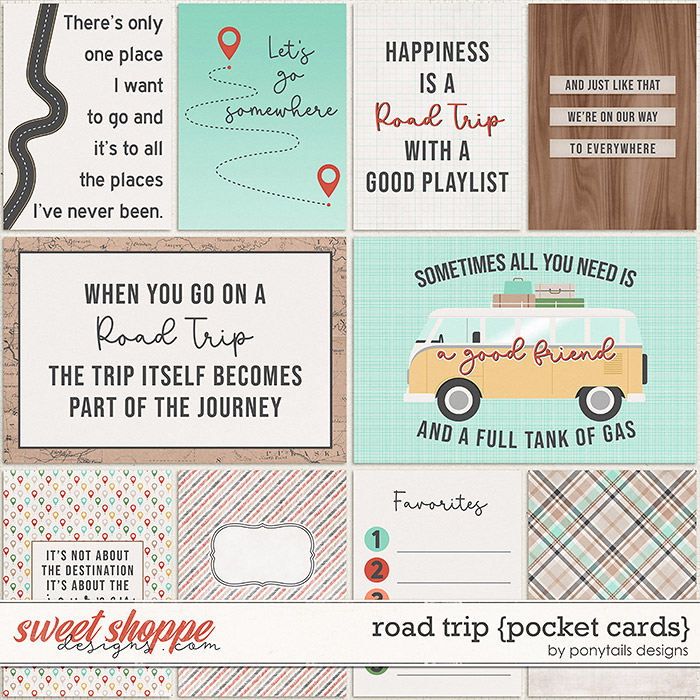 Road Trip Pocket Cards by Ponytails