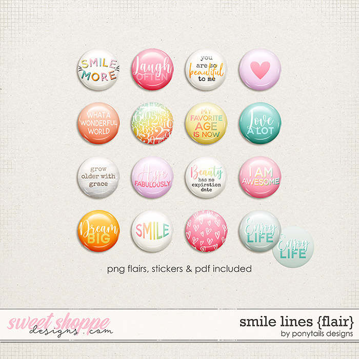 Smile Lines Flair by Ponytails