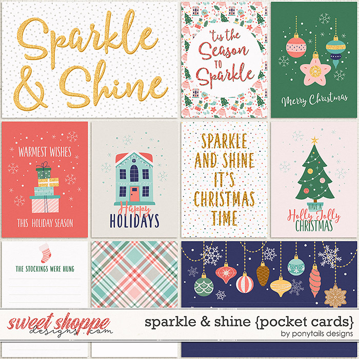 Sparkle & Shine Pocket Cards by Ponytails