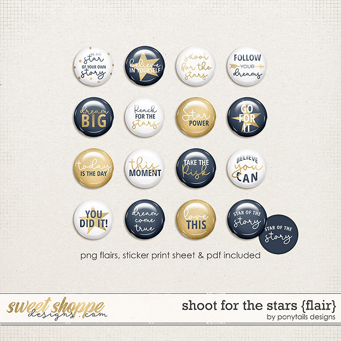 Shoot for the Stars Flair by Ponytails