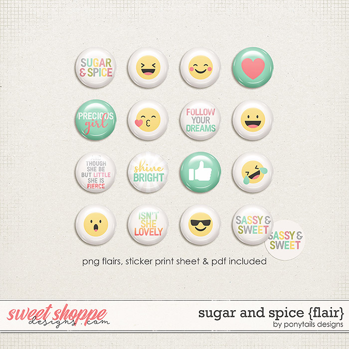 Sugar and Spice Flair by Ponytails