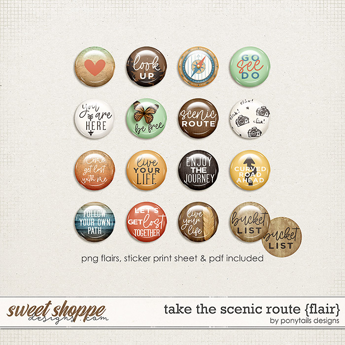 Take the Scenic Route Flair by Ponytails