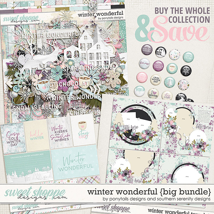 Winter Wonderful Big Bundle by Ponytails & Southern Serenity Designs