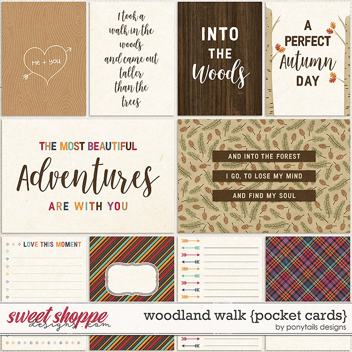 Woodland Walk Pocket Cards by Ponytails
