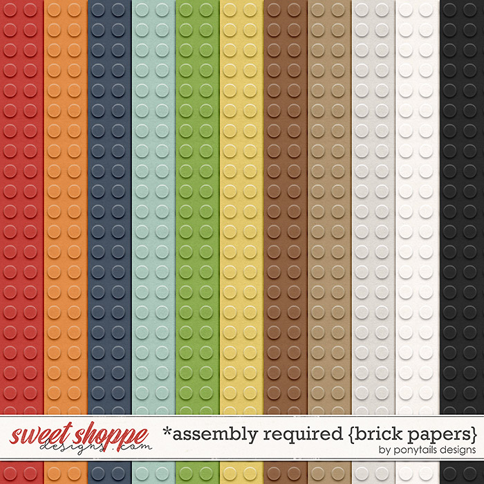 Assembly Required Brick Papers by Ponytails