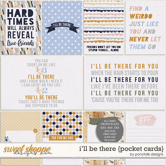 I'll Be There Pocket Cards by Ponytails