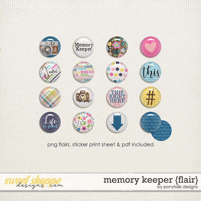 Memory Keeper Flair by Ponytails