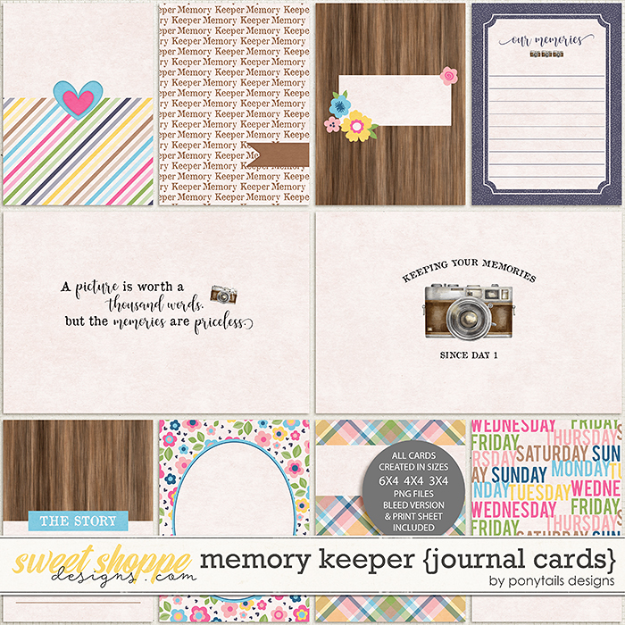 Memory Keeper Journal Cards by Ponytails 