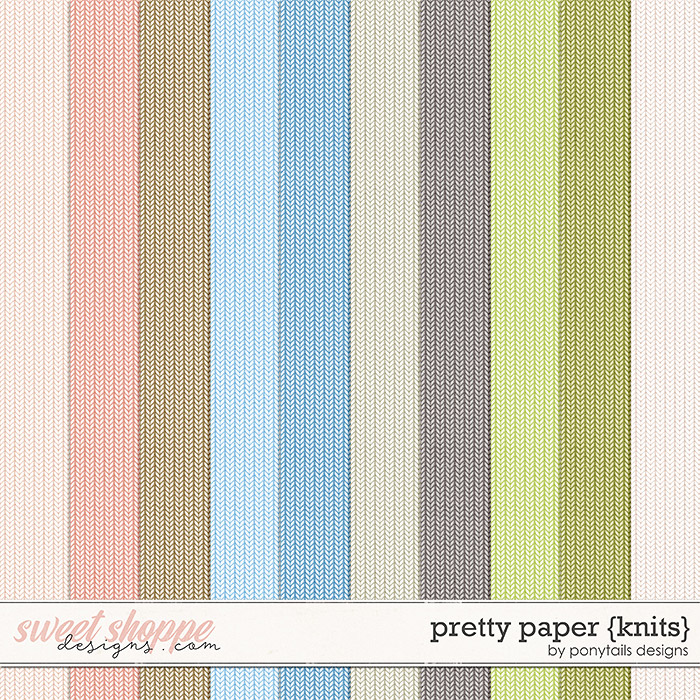 Pretty Paper Knit Papers by Ponytails