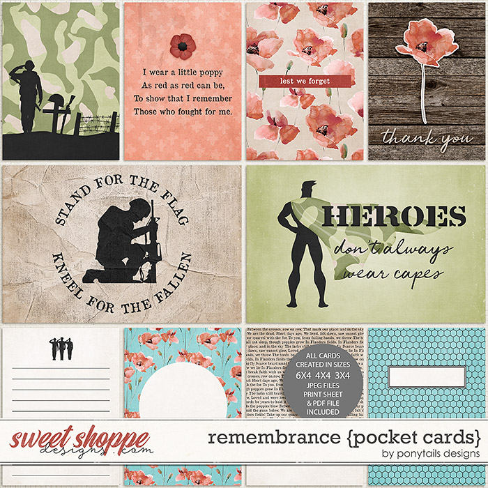 Remembrance Pocket Cards by Ponytails