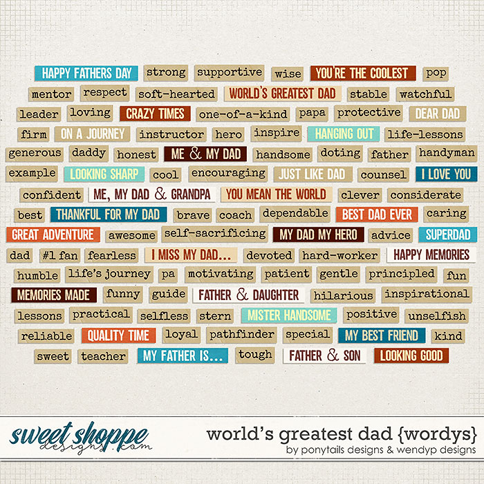 World's greatest dad - wordys by Ponytails Designs & WendyP Designs