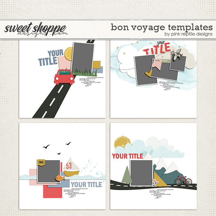 Bon Voyage Templates by Pink Reptile Designs