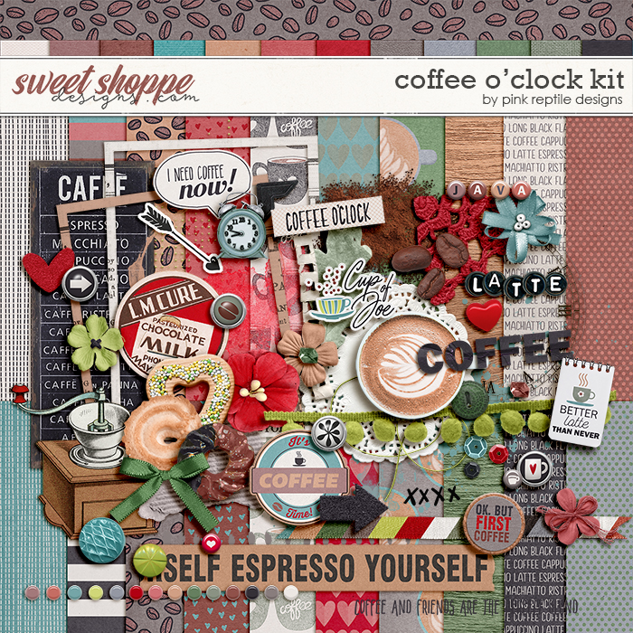Coffee O'Clock Kit by Pink Reptile Designs