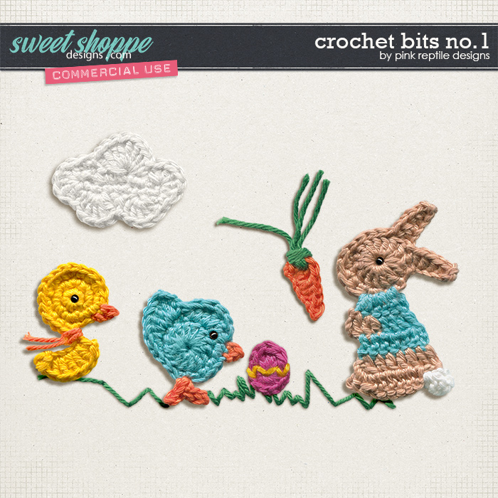 CU | Crochet Bits No.1 by Pink Reptile Designs CU | Crochet Bits No.1 by Pink Reptile Designs