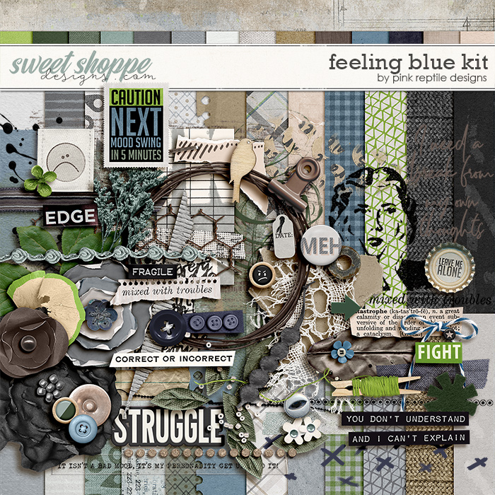 Feeling Blue Kit by Pink Reptile Designs