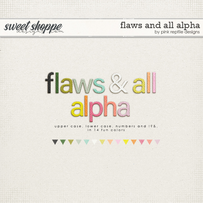 Flaws and All Alphabet by Pink Reptile Designs