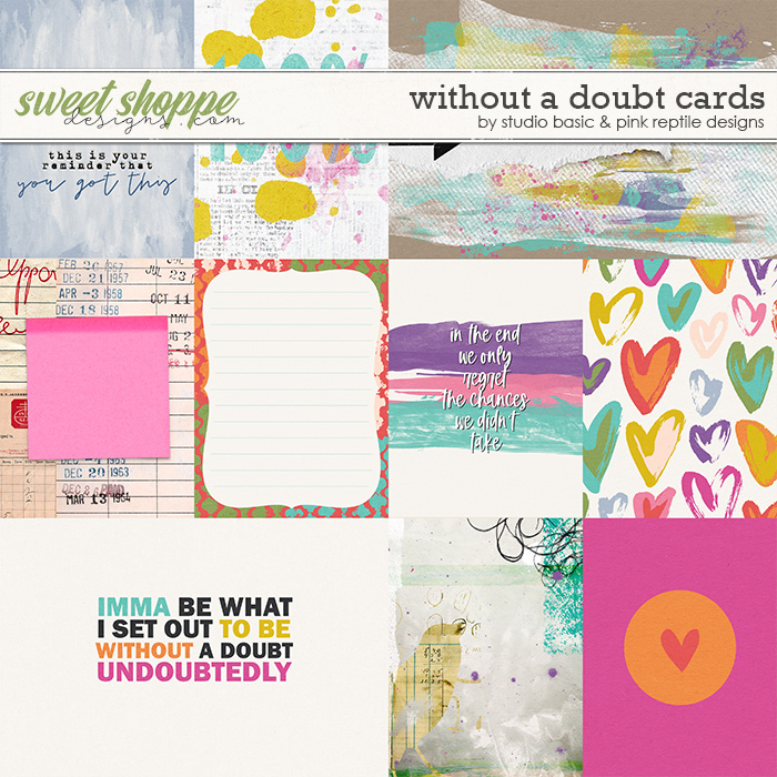 Without A Doubt Cards by Studio Basic & Pink Reptile Designs