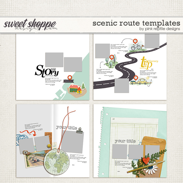 Scenic Route Templates by Pink Reptile Designs
