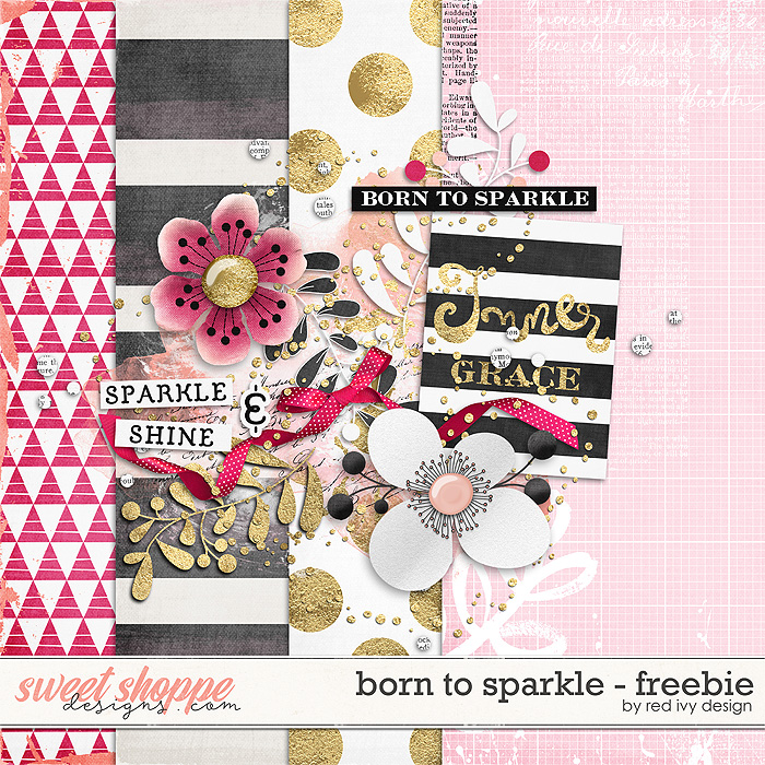 Born To Sparkle - Freebie by Red Ivy Design Born To Sparkle - Freebie by Red Ivy Design