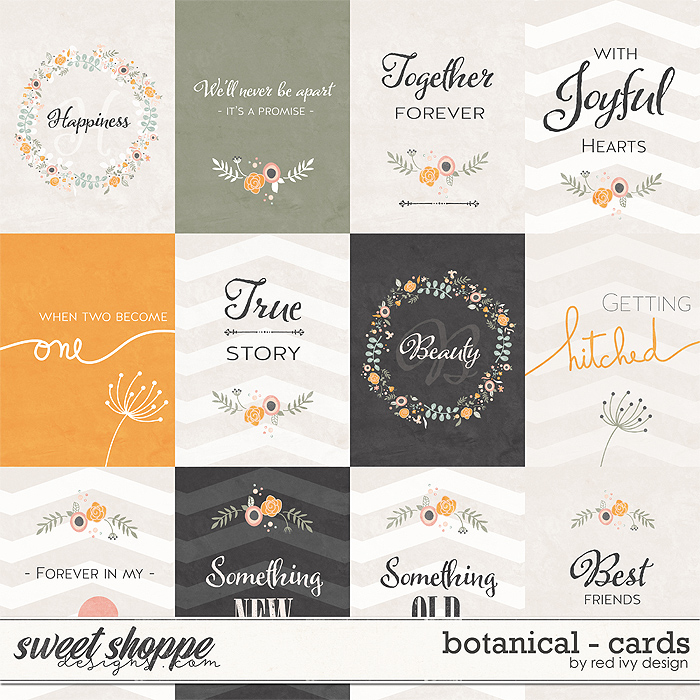 Botanical - Wedding Album - Cards by Red Ivy Design