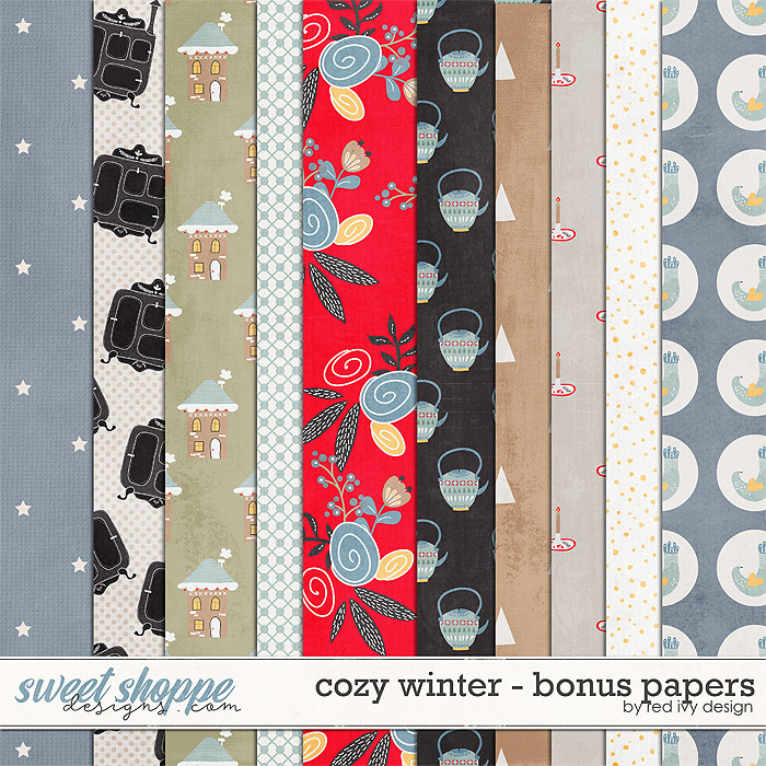 Cozy Winter - Bonus Papers by Red Ivy Design