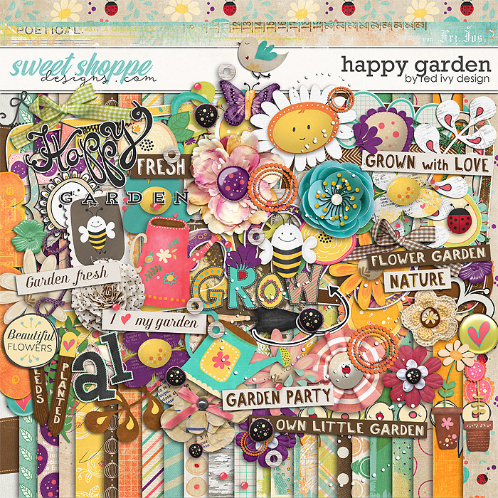 Happy Garden by Red Ivy Design