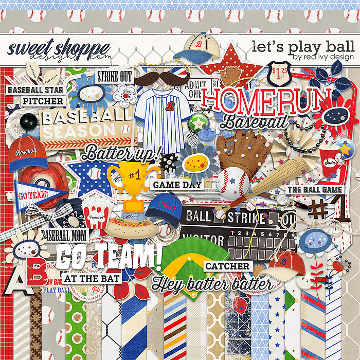 Let's Play Ball by Red Ivy Design