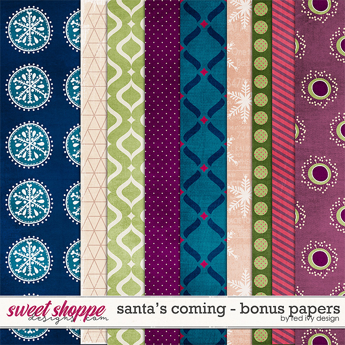 Santa's Coming - Bonus Papers by Red Ivy Design Santa's Coming - Bonus Papers by Red Ivy Design