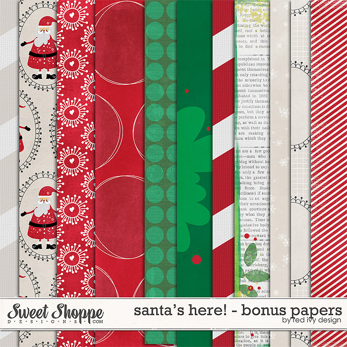 Santa's Here! - Bonus Papers - by Red Ivy Design Santa's Here! - Bonus Papers - by Red Ivy Design