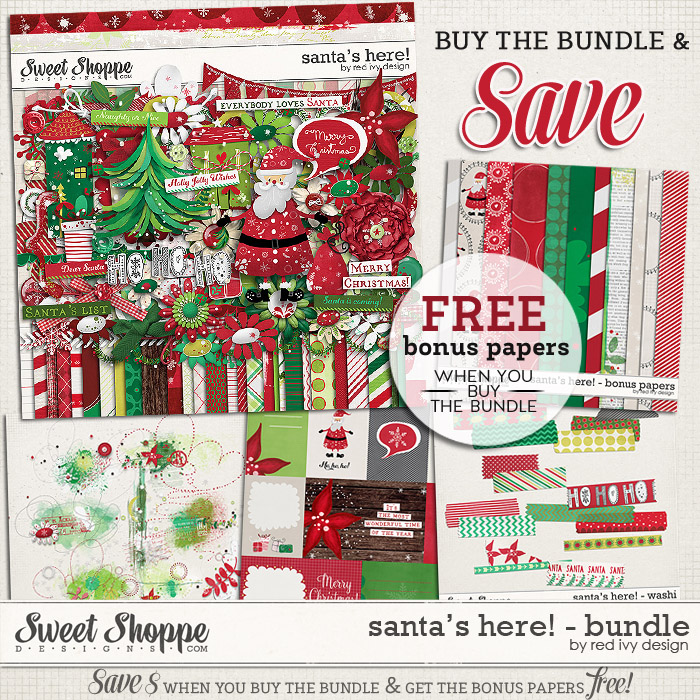 Santa's Here! - Bundle - by Red Ivy Design