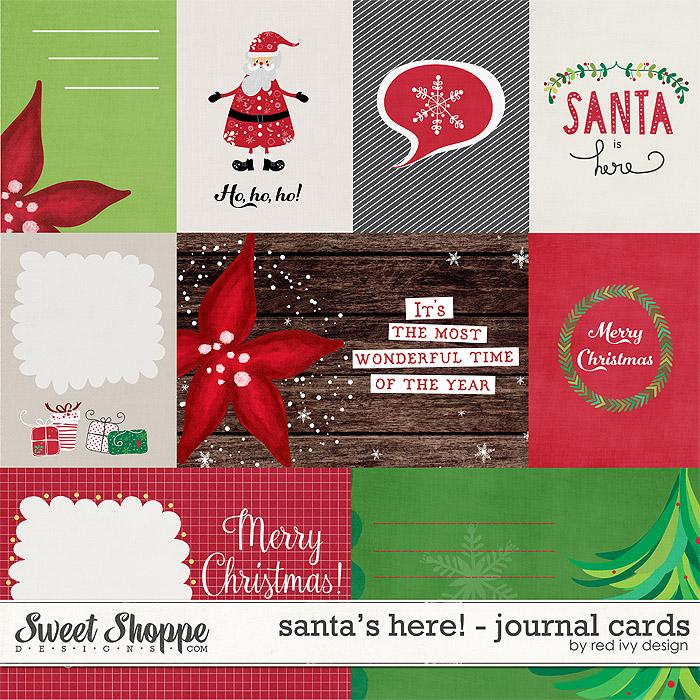Santa's Here! - Cards - by Red Ivy Design