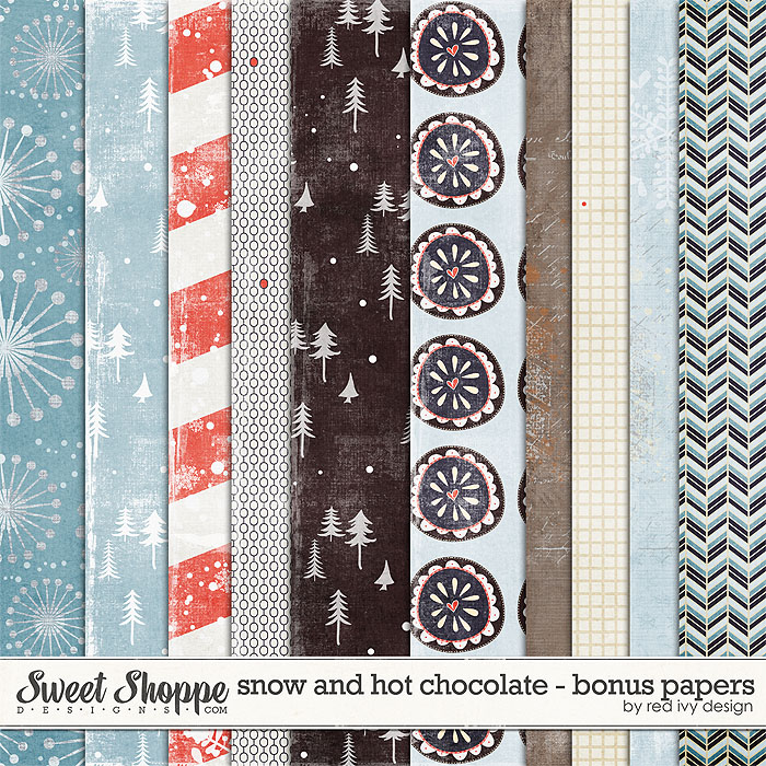 Snow and Hot Chocolate - Bonus Papers - by Red Ivy Design Snow and Hot Chocolate - Bonus Papers - by Red Ivy Design