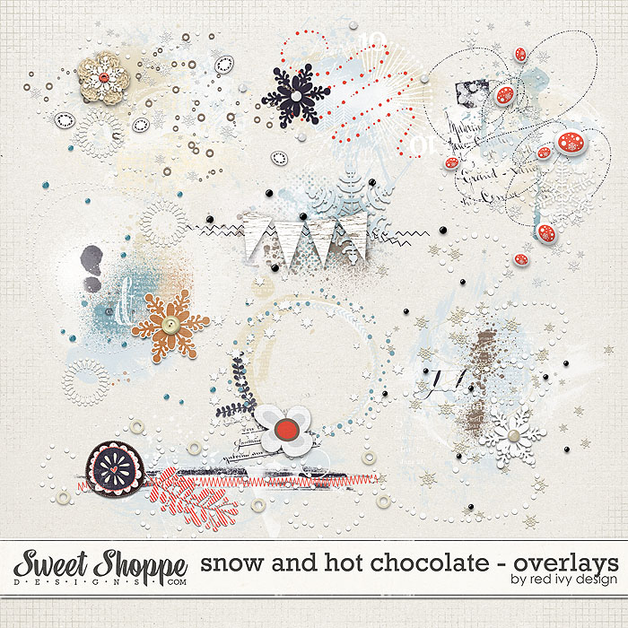 Snow and Hot Chocolate - Overlays - by Red Ivy Design