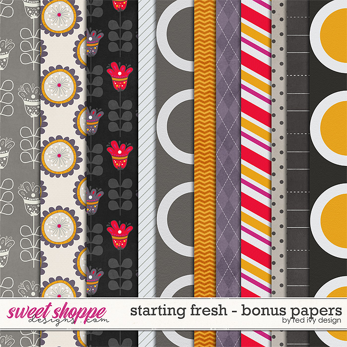 Starting Fresh - Bonus Papers by Red Ivy Design Starting Fresh - Bonus Papers by Red Ivy Design