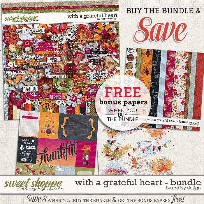 With A Grateful Heart - Bundle by Red Ivy Design
