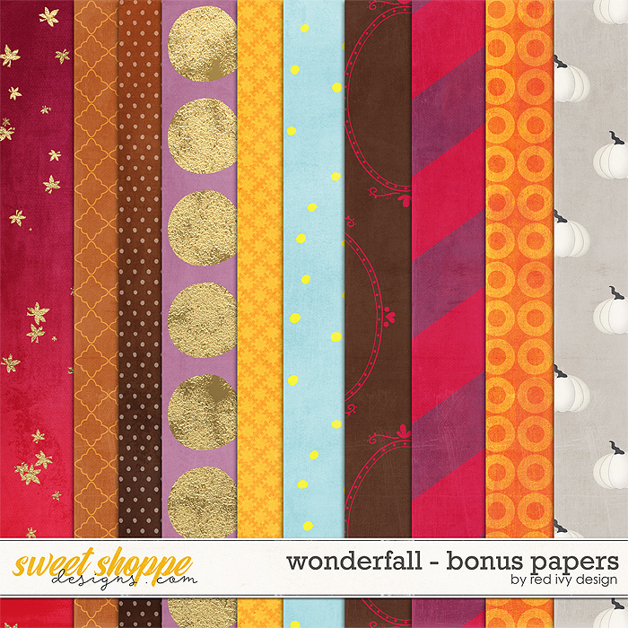 Wonderfall - Bonus Papers by Red Ivy Design Wonderfall - Bonus Papers by Red Ivy Design
