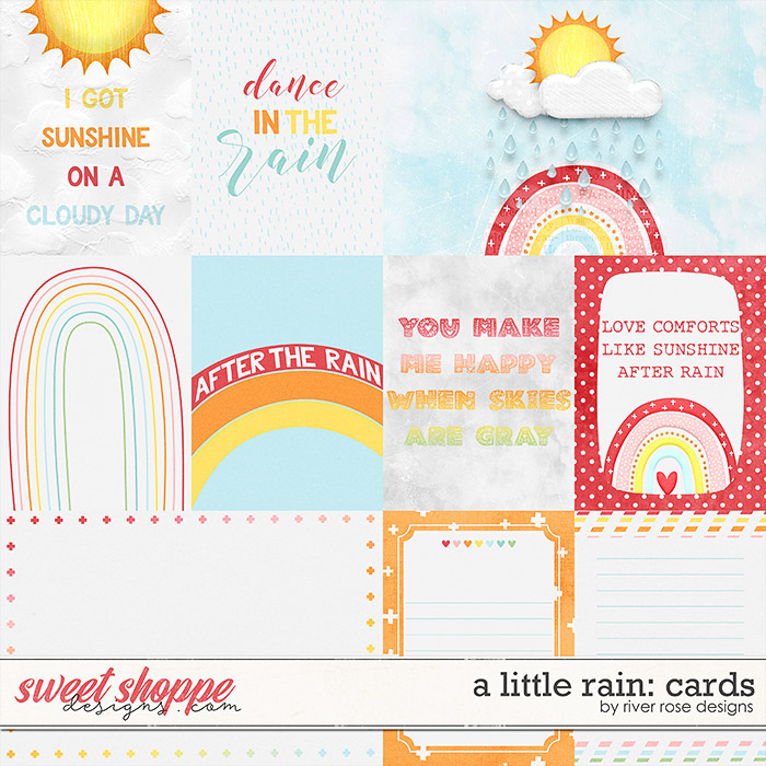A Little Rain: Cards by River Rose Designs