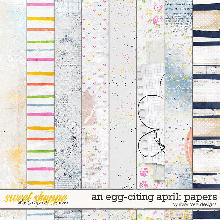 An Egg-citing April: Papers by River Rose Designs